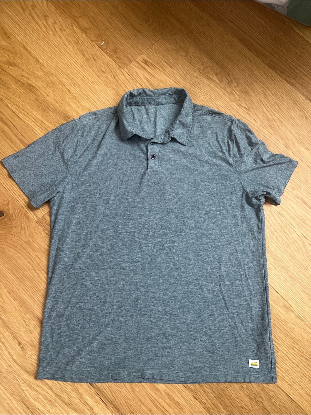 Vuori Men’s Strato Tech Polo- blue size L